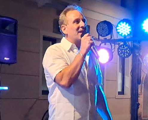Roberto QUintavalle canta a Borgo San Giovanni a Portogruaro