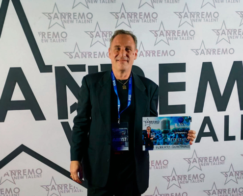 Roberto Quintavalle sul palco di Sanremo New Talent 2026